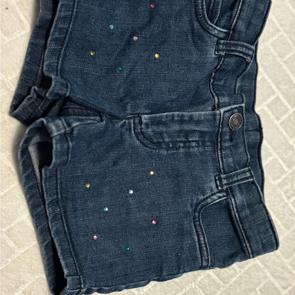 Carter's Blue Denim Shorts with Colorful Accents